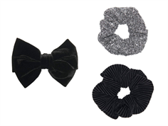 Kids ONLY silver glitter/black håraccessories (3-pack)